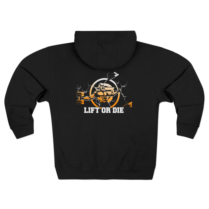 SPARTAN LIFT WHITE ORANGE FADE /LIFT OR DIE ZIP UP