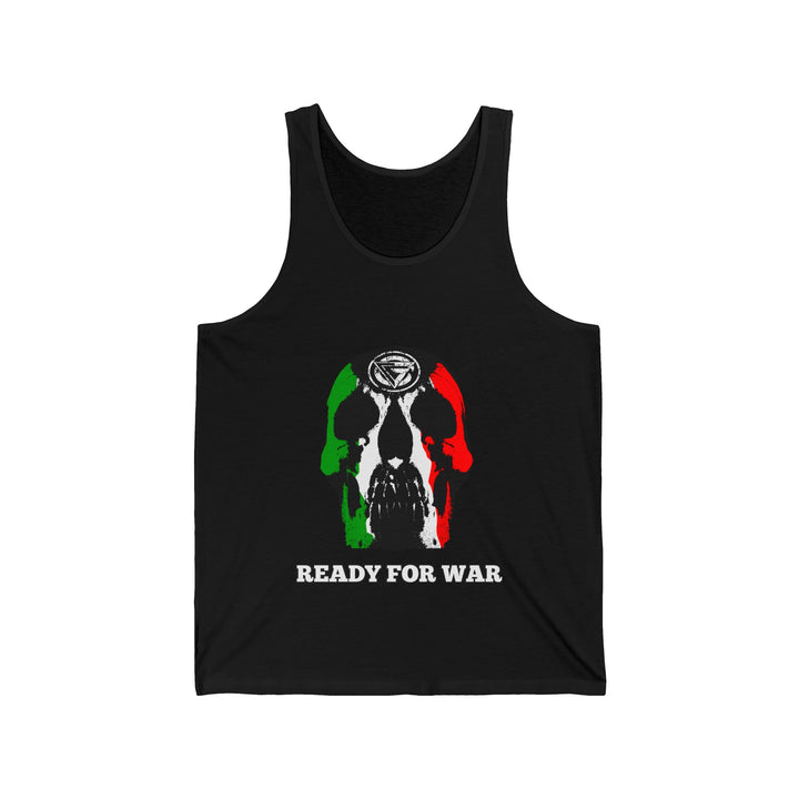 SKULLATOR TANK RED WHITE GREEN/READY FOR WAR