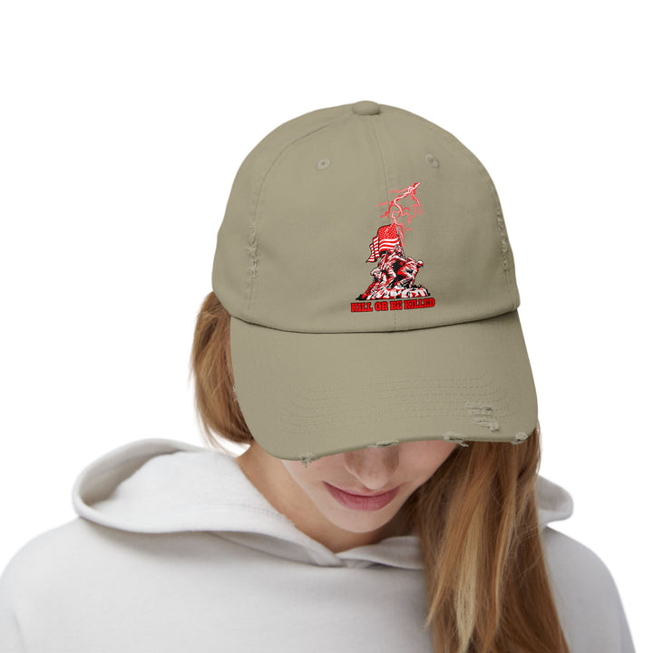 AMERICAN WARRIOR RED WHITE/KILL OR BE KILLED CAP