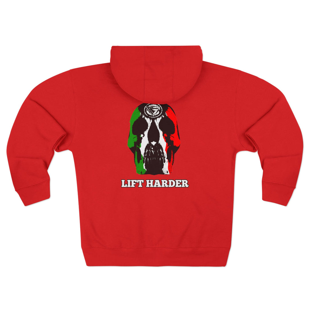 CG SKULL RED GREEN WHITE / LIFT HARDER ZIP UP