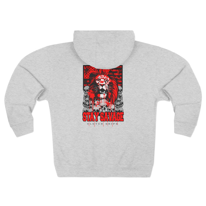 CG LION HEART RED BLACK /STAY SAVAGE ZIP UP