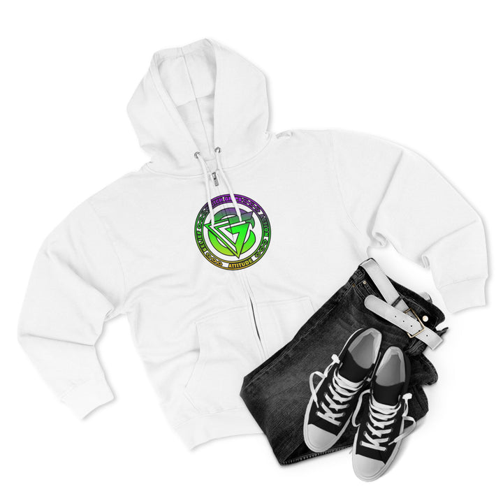 CG LIFT KICK YELLOW GREEN PURPLE FADE/LIFT OR DIE ZIP UP