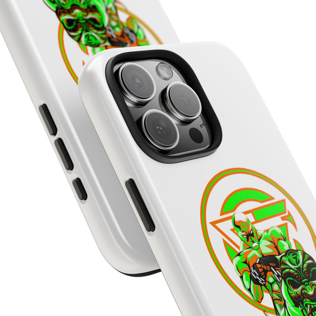 ANGRY DOG ORANGE GREEN PHONE CASE /LIFT OR DIE