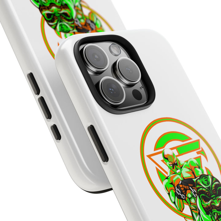 ANGRY DOG ORANGE GREEN PHONE CASE /LIFT OR DIE