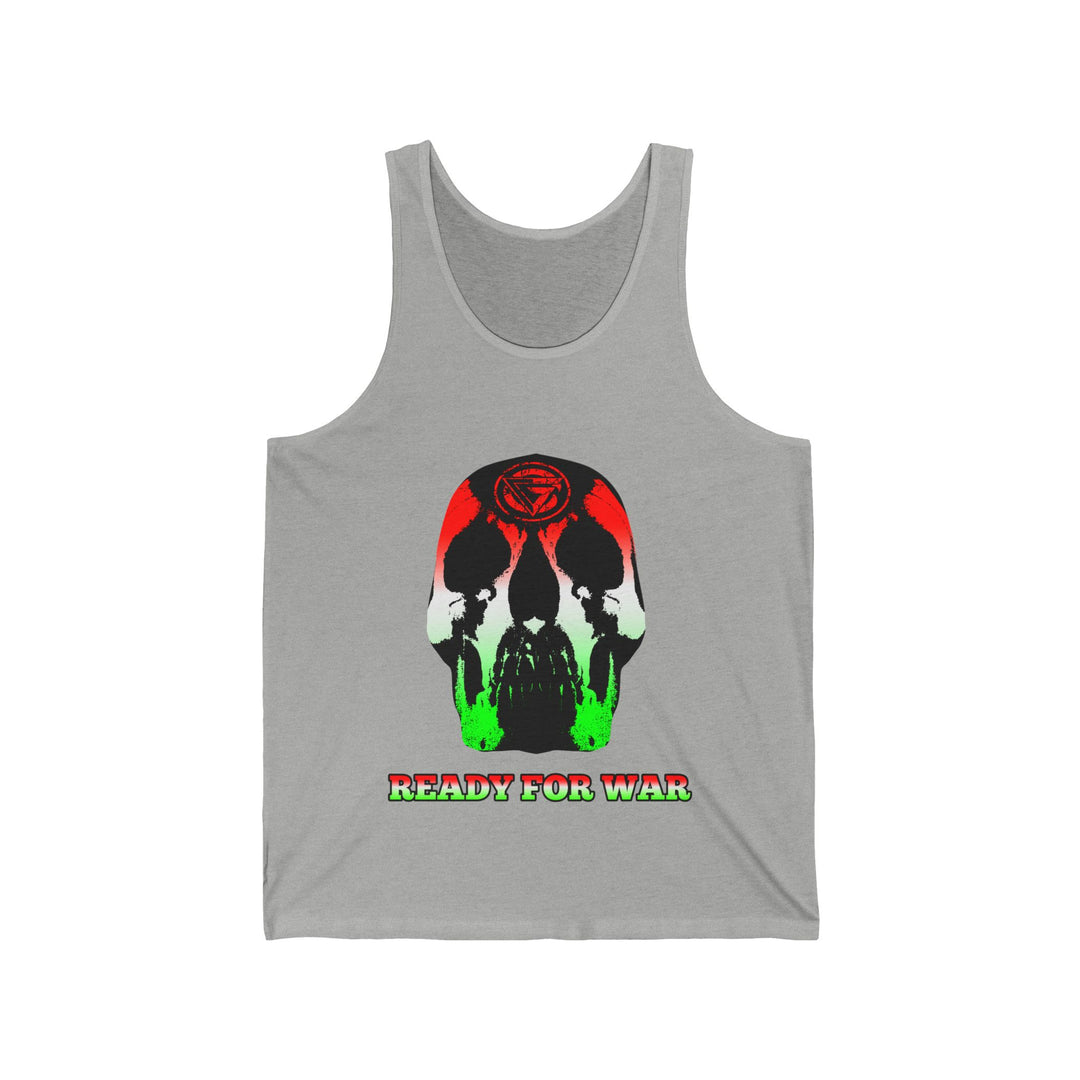 SKULLATOR TANK RE WHITE GREEN /READY FOR WAR