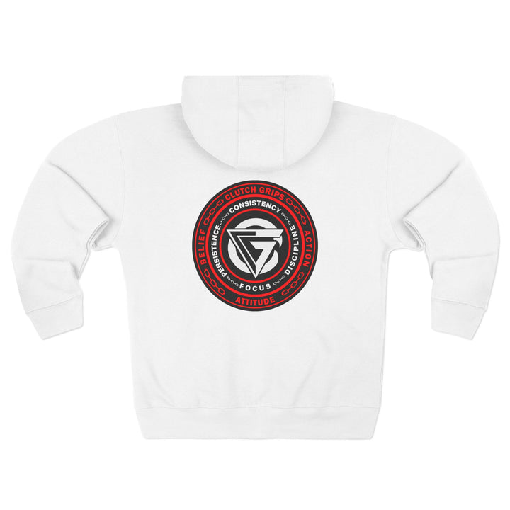 CG CORE WINNERS LOGO RED WHITE BLACK/CONQUER ZIP UP