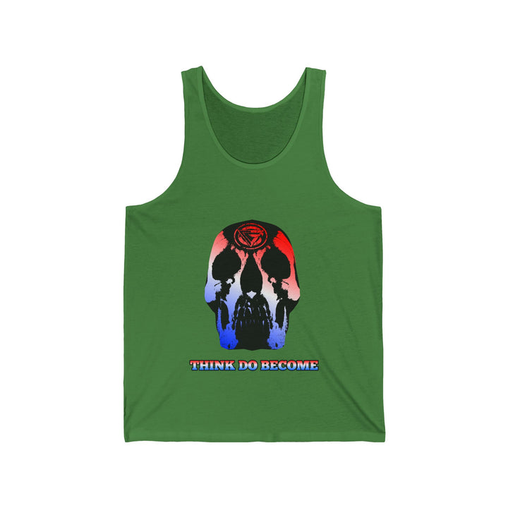 SKULLATOR TANK RED WHITE BLUE/ THINK DO BECOME