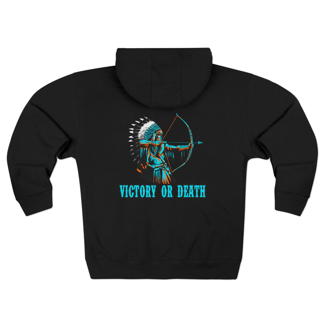 CG BIG MAC CHIEF AQUA ORANGE/VICTORY OR DEATH ZIP UP