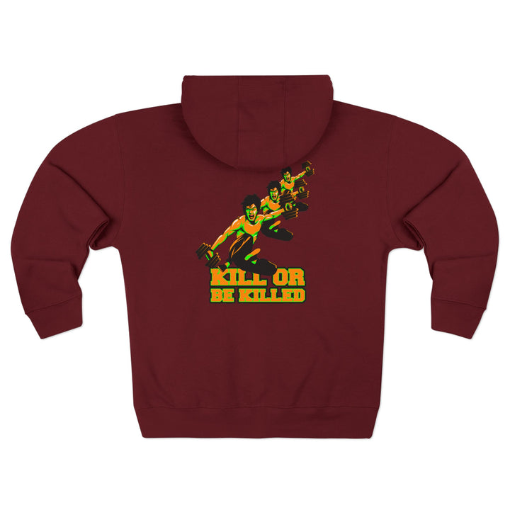 CG LIFT KICK ORANGE GREEN/KILL OR BE KILLED ZIP UP