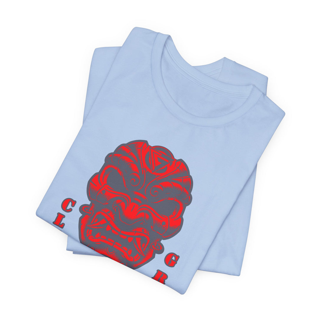 CG SAMURAI MASK GREY RED/CLUTCH GRIPS