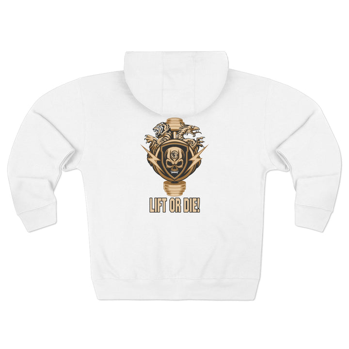 CG SGL SKULL BELL DESRT SAND/LIFT OR DIE ZIP UP