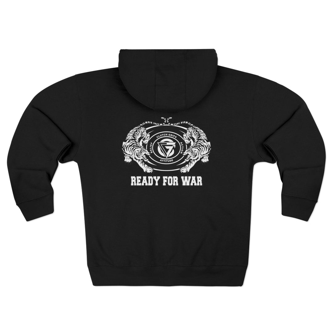 CG TIGER VS TIGER WHITE BLACK /READY FOR WAR ZIP UP