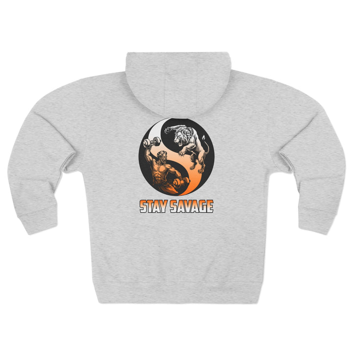 CG MAC SOUL OF LION ORANGE WHITE FADE  /STAY SAVAGE ZIP UP