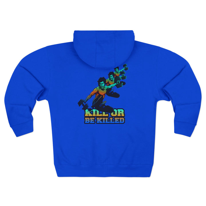 CG LIFT KICK BLUE ORANGE AQUA FADE/KILL OR BE KILLED ZIP UP