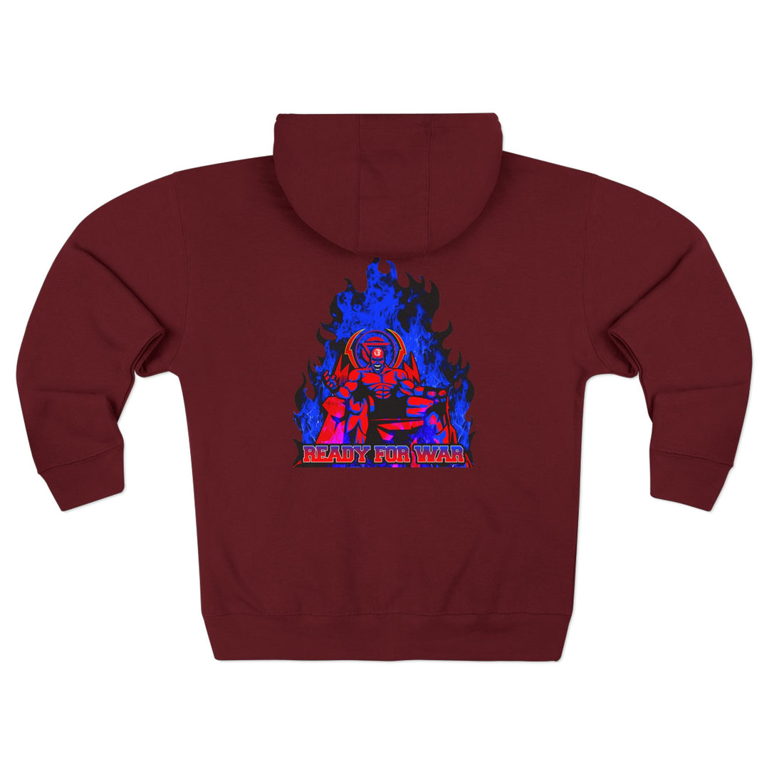 MAC FINAL BOSS RED BLUE /READY FOR WAR ZIP UP