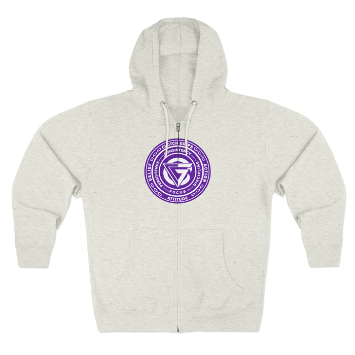 CG COLISEUM MAC PURPLE WHITE /LIFT HARDER ZIP UP