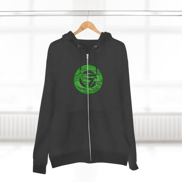 CG ANGRY DOG CAMO GREEN /READY FOR WAR ZIP UP