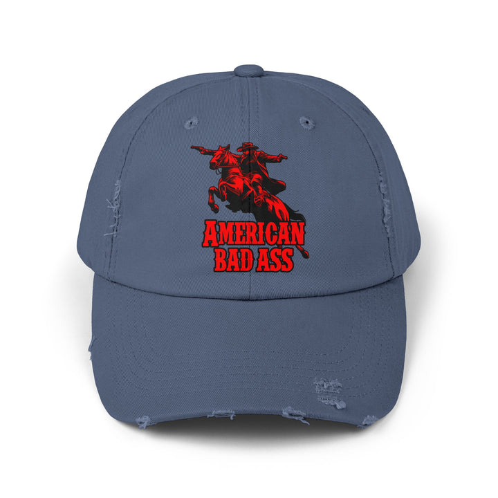 COWBOY OUTLAW RED/AMERICAN BADASS CAP