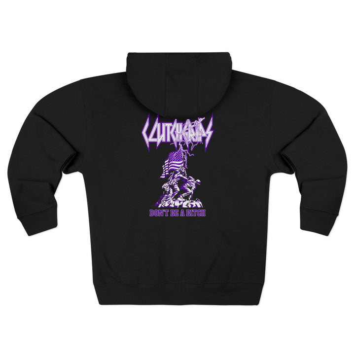 CG PATRIOT WARRIOR PURPLE WHITE /DONT BE A BITCH ZIP UP