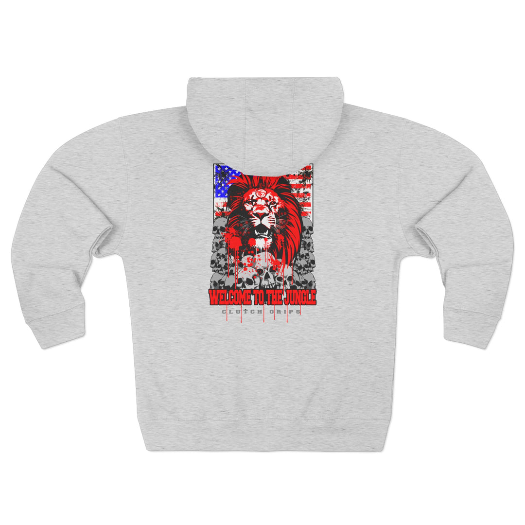 CG LION HEART RED WHITE BLUE /WELCOME TO THE JUNGLE ZIP UP