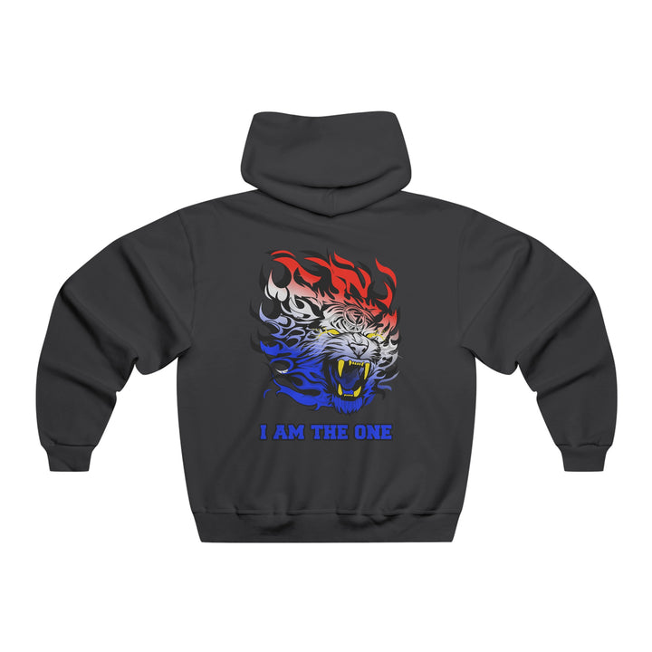 TIGER FLAME RED WHITE BLUE / I AM THE ONE