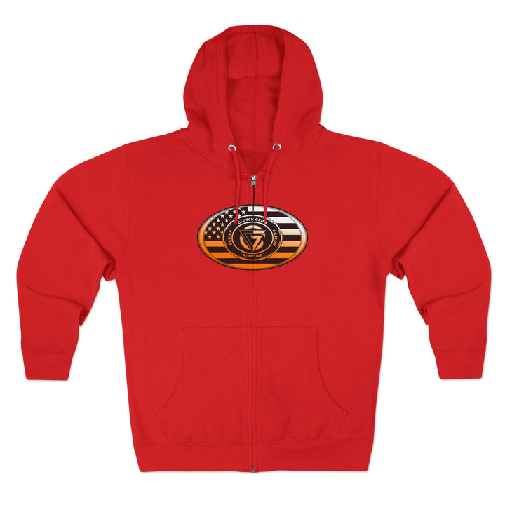 MAC VS SNAKE ORANGE WHITE FADE /READY FOR WAR ZIP UP