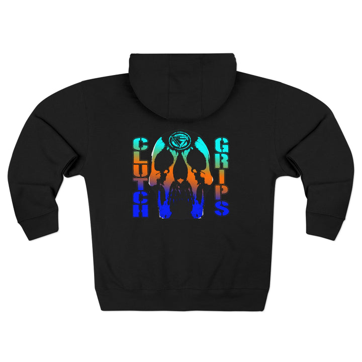 CG SKULLATOR BLUE ORANGE AQUA /WORLD DOMINATION ZIP UP