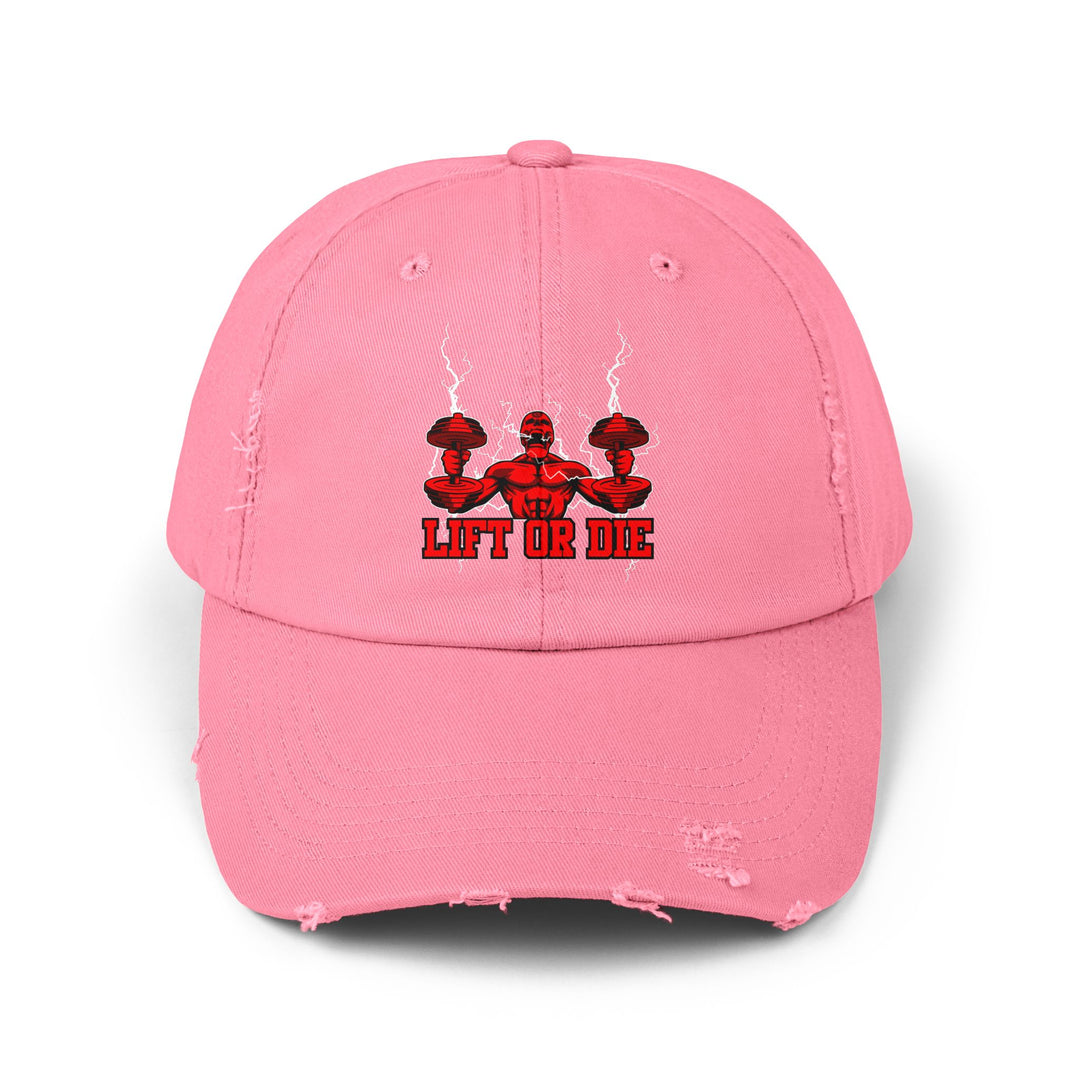 RIDE THE LIGHNING RED /LIFT OR DIE/CAP