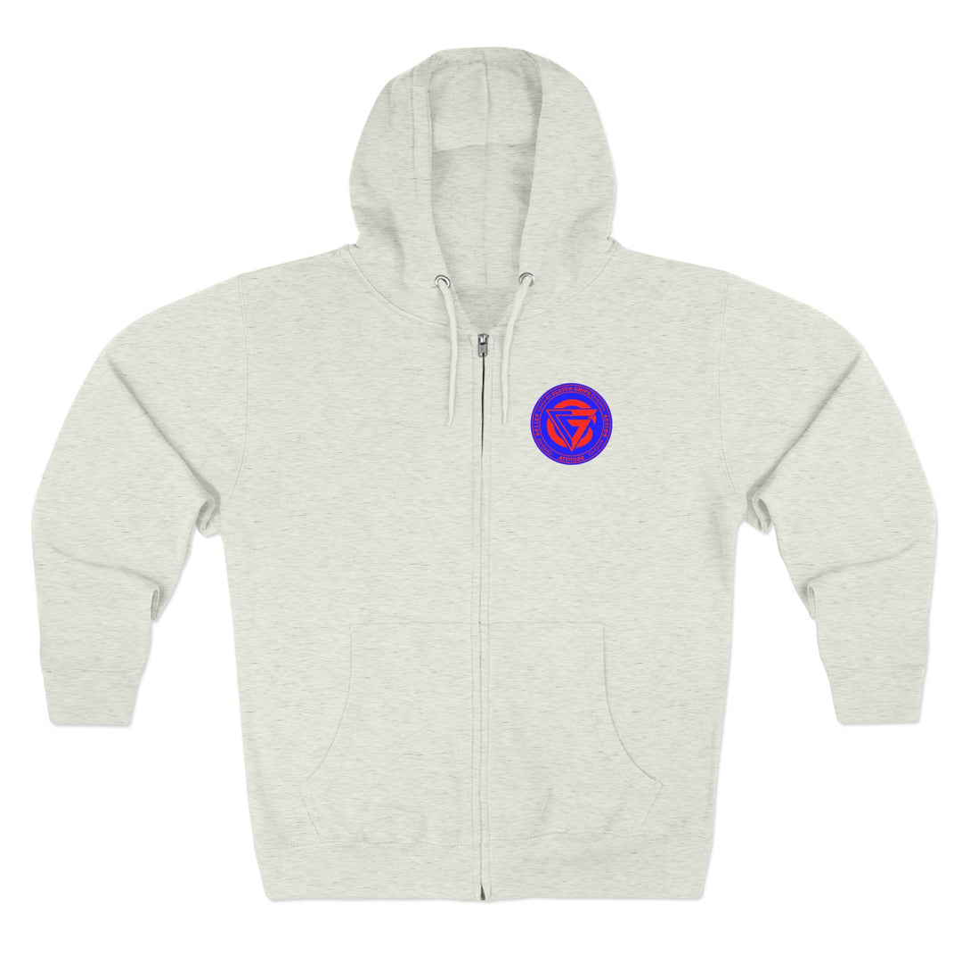 MAC SNAP RED BLUE /LIFT OR DIE ZIP UP
