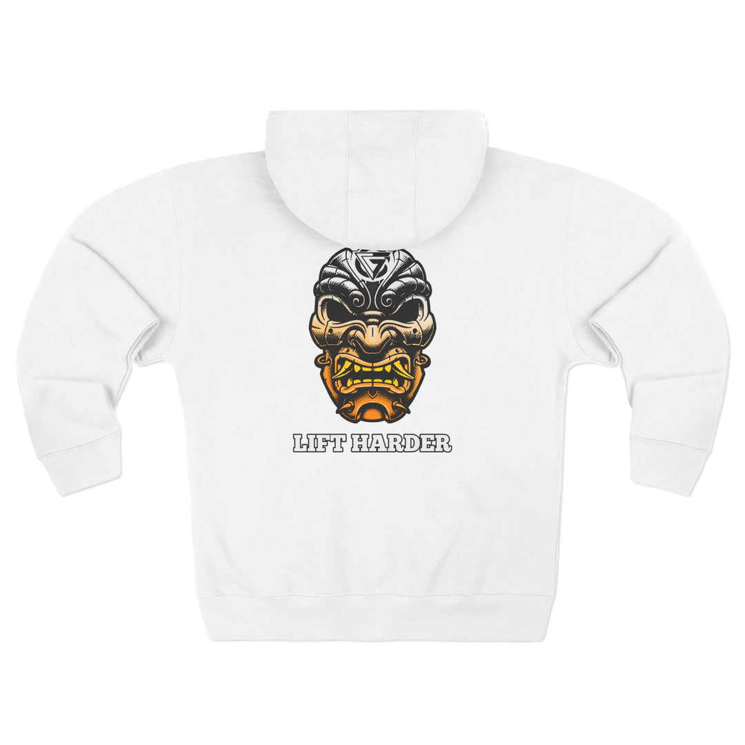 SAMURAI MAC  ORANGE WHITE /LIFT HARDER ZIP UP