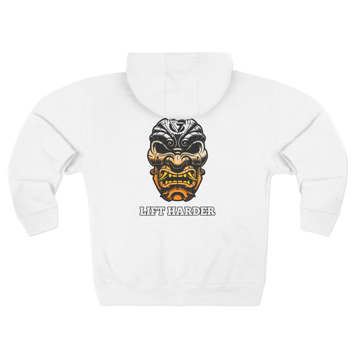 SAMURAI MAC  ORANGE WHITE /LIFT HARDER ZIP UP