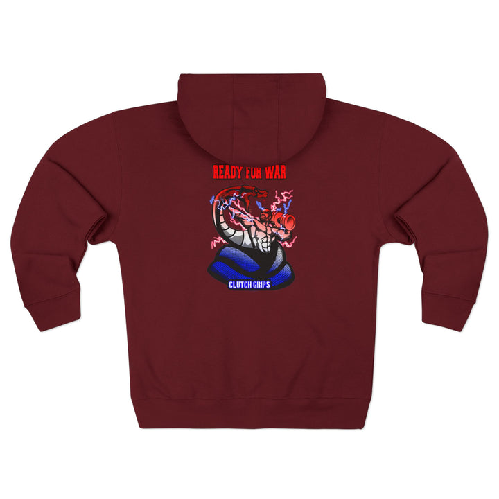 MAC VS SNAKE RED WHITE BLUE FADE /READY FOR WAR ZIP UP