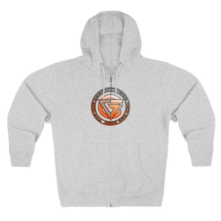 CG APE VS ZILLA ORANGE WHITE FADE /READY FOR WAR ZIP UP