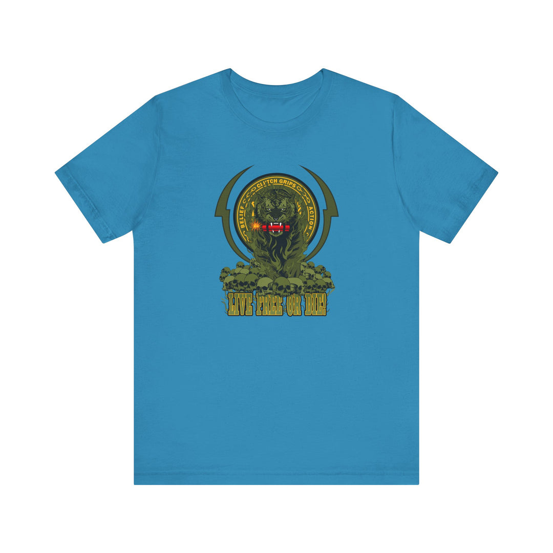 DYNAMITE TIGER ARMY GREEN YELLOW ACCENT /LIVE FREE OR DIE