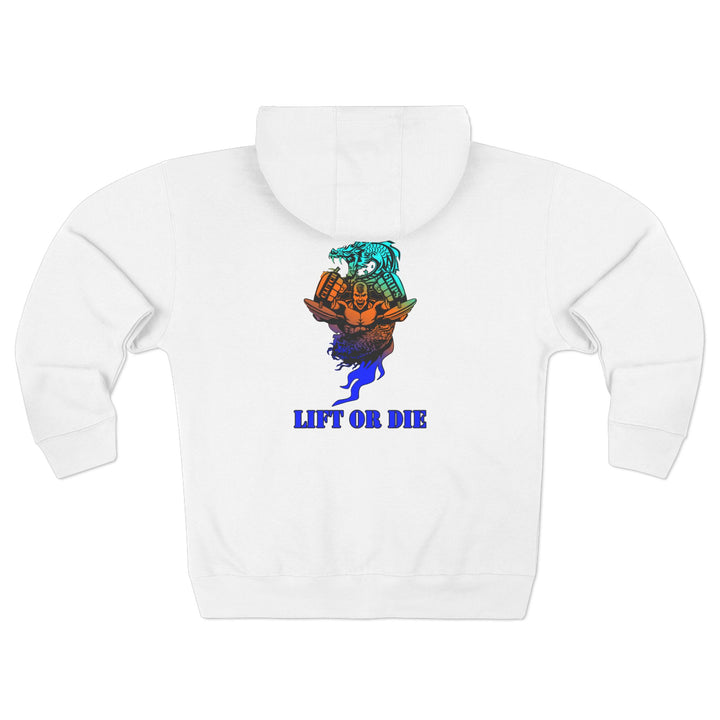 CG MAC SNAP DRAGON BLUE ORANGE AQUA /LIFT OR DIE ZIP UP