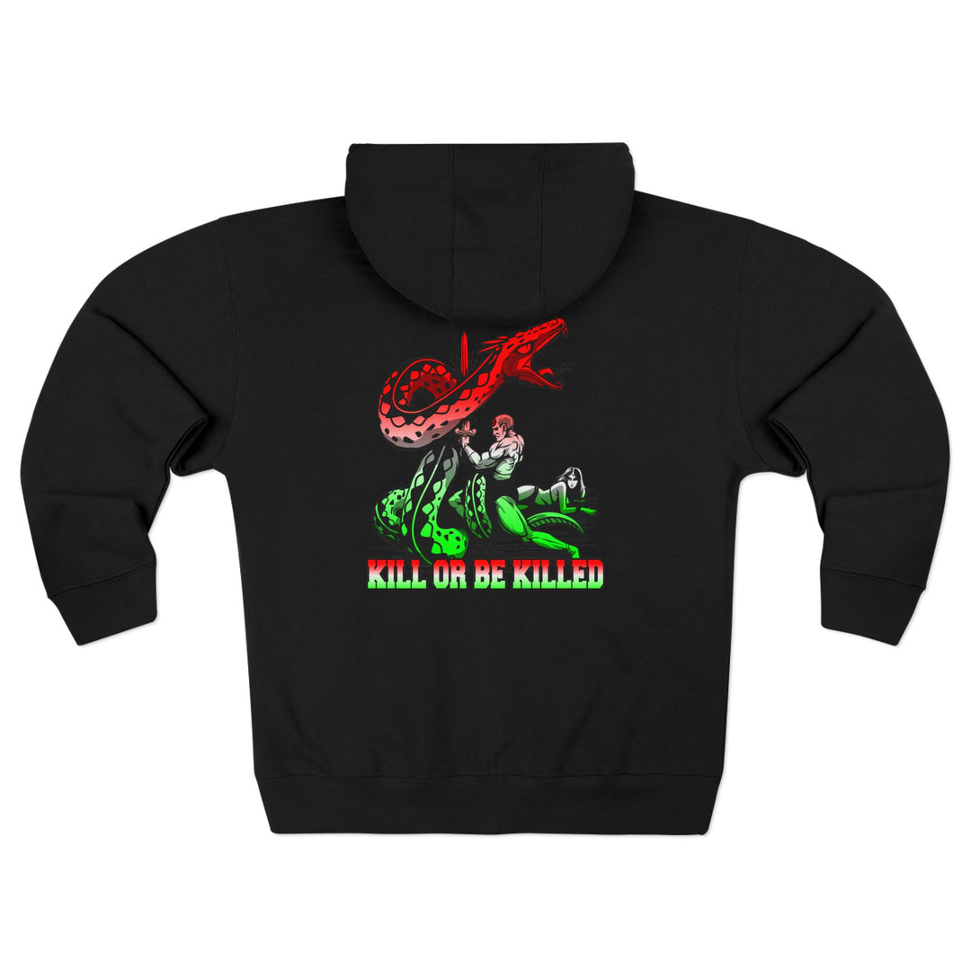 CG SERPENT SLAYER RED WHITE GREEN FADE /KILL OR BE KILLED ZIP UP