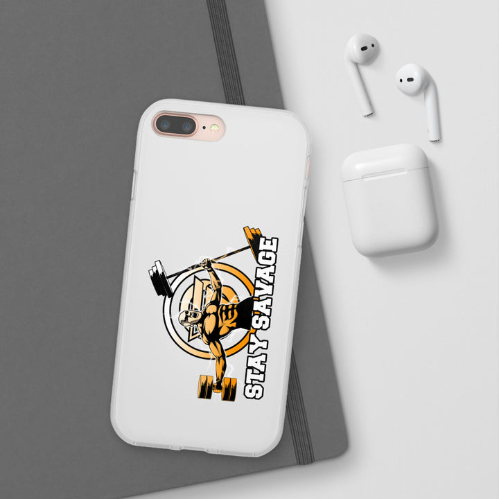 SPARTAN LIFT ORANGE WHITE PHONE CASE/STAY SAVAGE