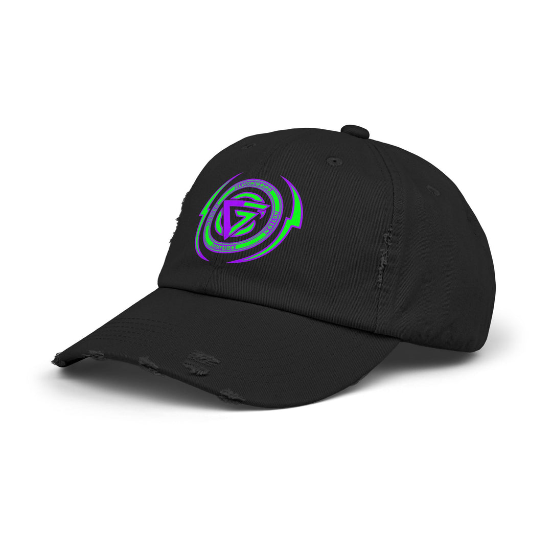 CG LOGO LIGHTNING ARCHES GREEN PURPLE/BELIEF ATTITUDE ACTION CAP