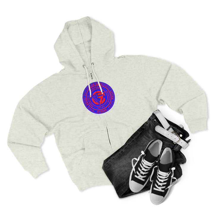 CG SAMURAI MASK RED BLUE/CLUTCH GRIPS  ZIP UP