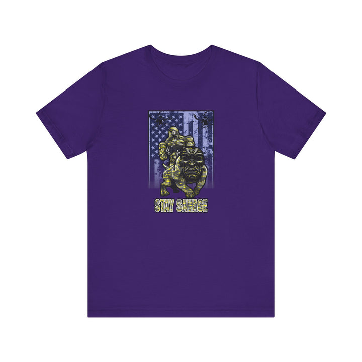 ANGRY DOG YELLOW CAMO FLAG/STAY SAVAGE