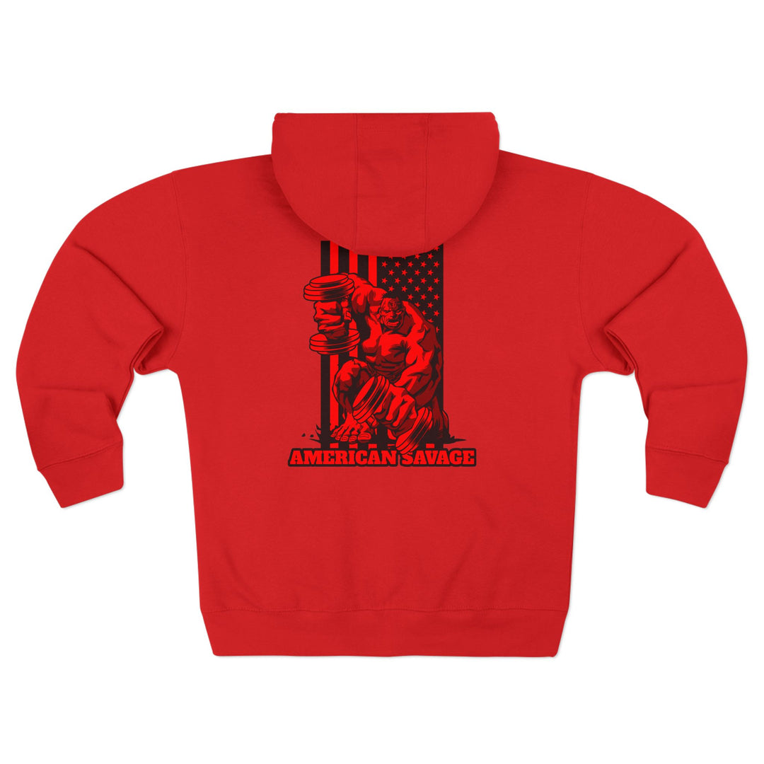 MAC THE MONSTER RED BLACK//AMERICAN SAVAGE