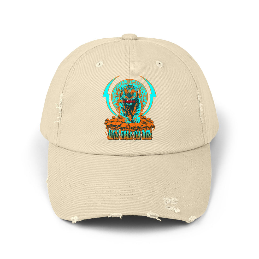DYNAMITE TIGER MIAMI COLORS/LIVE FREE OR DIE CAP
