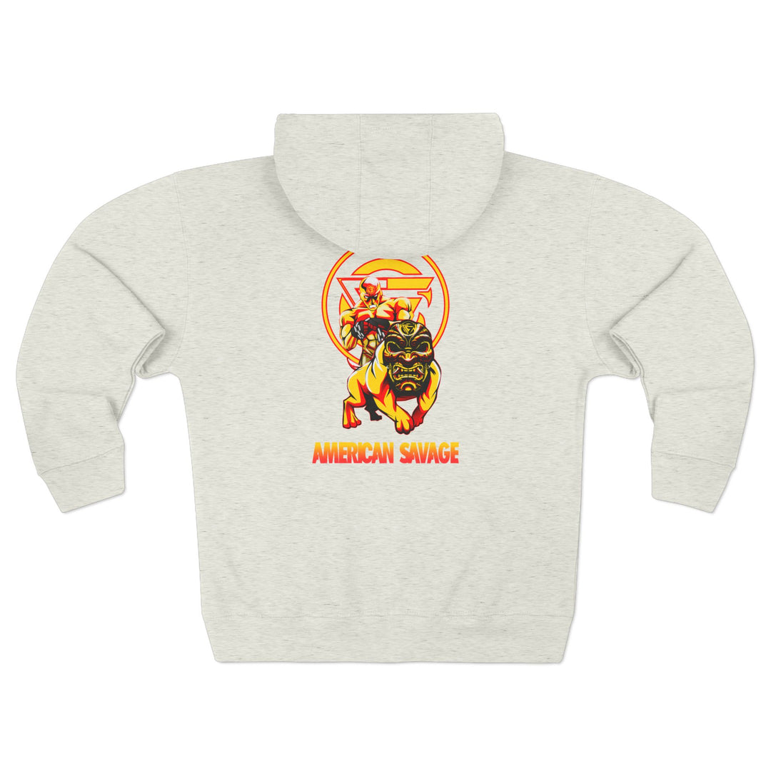 CG ANGRY DOG GOLD RED DIAMOND/AMERICAN SAVAGE ZIP UP