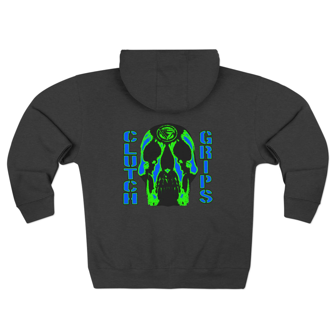 CG SKULLATOR BLUE GREEN /CLUTCHGRIPS ZIP UP