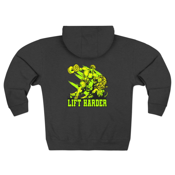 CG LIME GREEN COLISEUM MAC LIFT HARDER ZIP UP