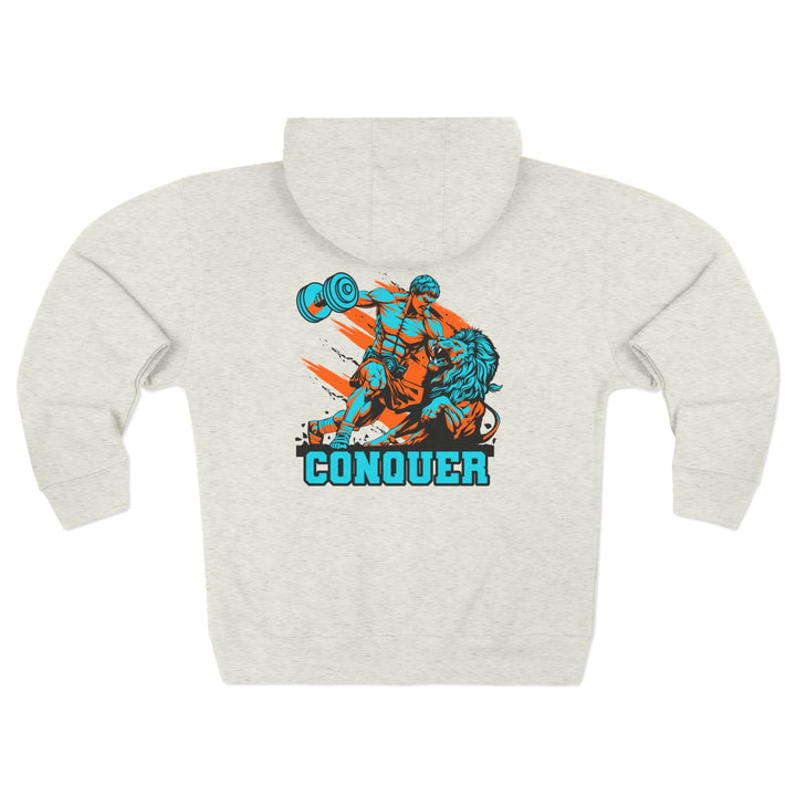 CG COLISEUM MAC VS LION MIAMI COLORS /CONQUER ZIP UP