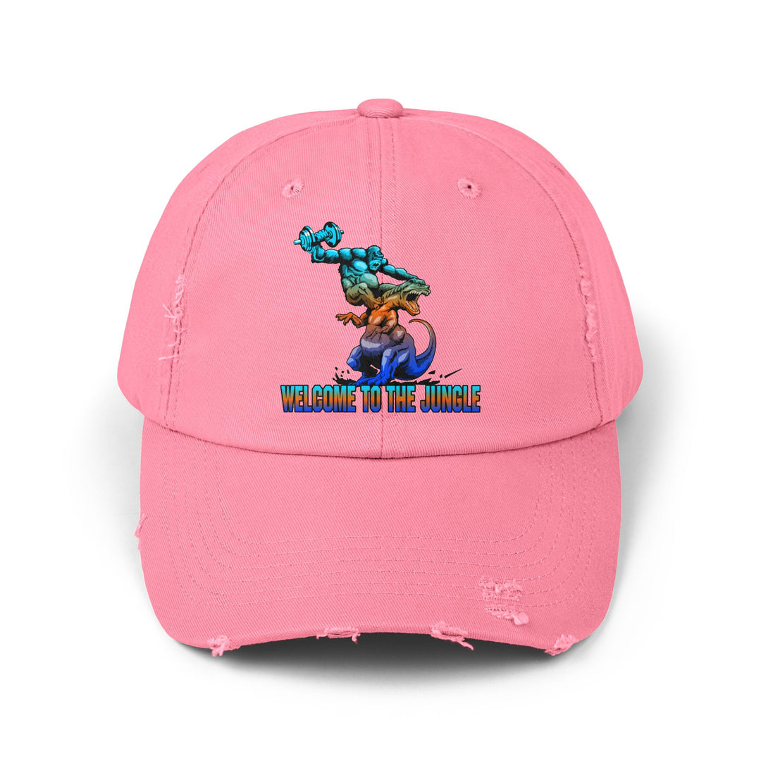 APE VS ZILLA BLUE ORANGE AQUA /WELCOME TO THE JUNGLE CAP
