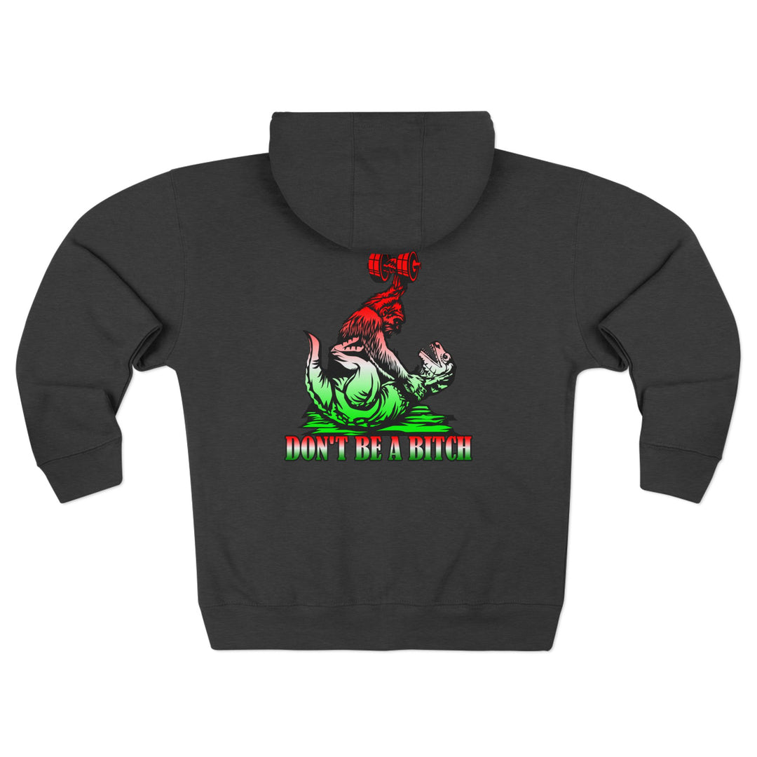 CG APE VS ZILLA RED WHITE GREEN FADE /DONT BE A BITCH ZIP UP