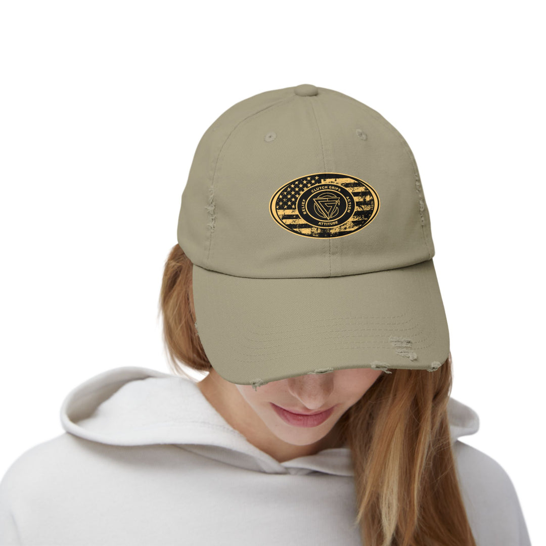 CG DESERT WAR DISTRESS OVAL FLAG CAP
