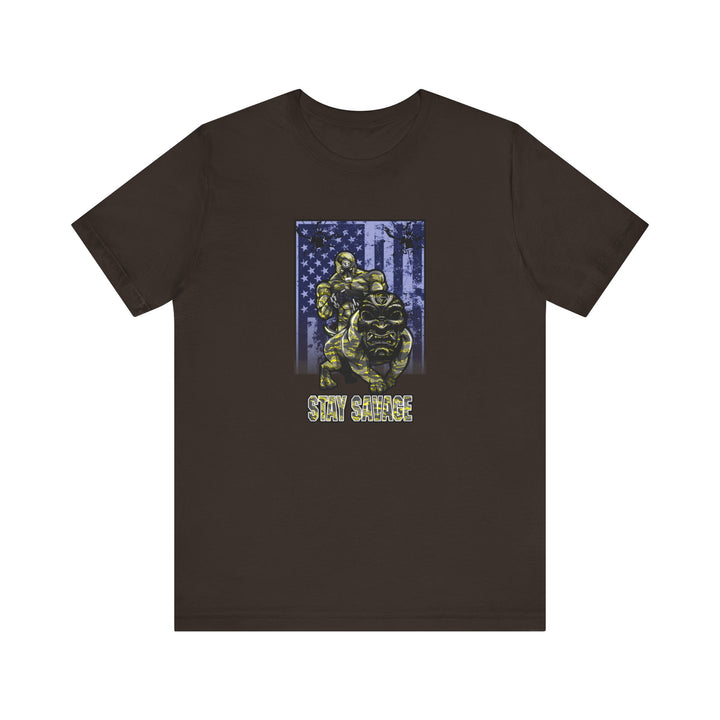 ANGRY DOG YELLOW CAMO FLAG/STAY SAVAGE